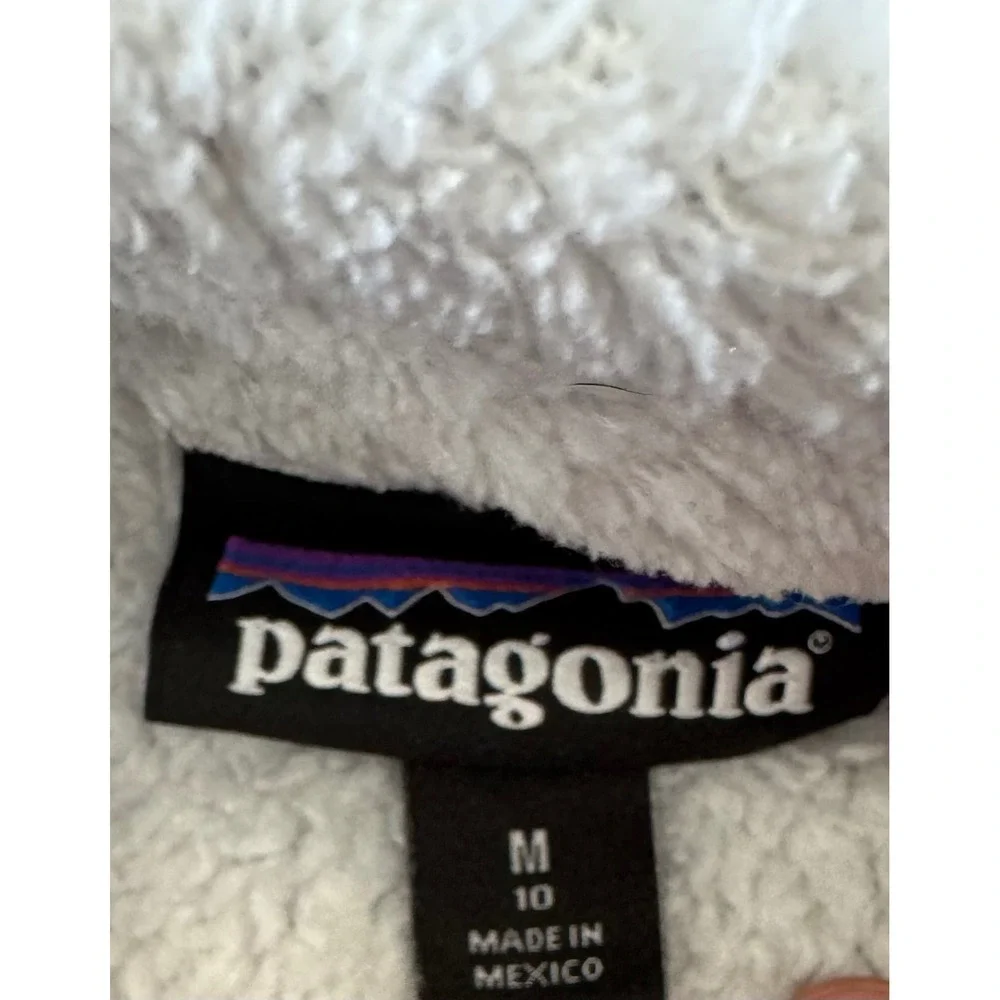 Patagonia Girls Re-Tool‎ Snap-T Pullover Fleece Light Blue Size M 10 (flaw)